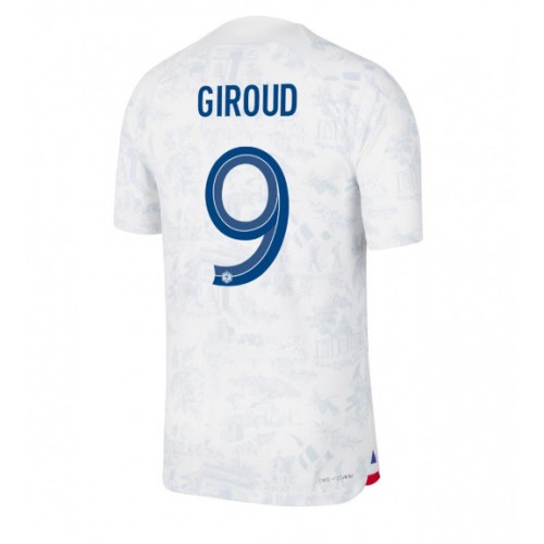 Moški Nogometni dresi Francija Olivier Giroud #9 Gostujoči SP 2022 Kratek Rokav